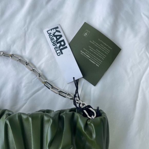 KARL LAGERFELD x AMBER VALLETTA KLXAV PLEATED FOLDED TOTE - Picture 8 of 9